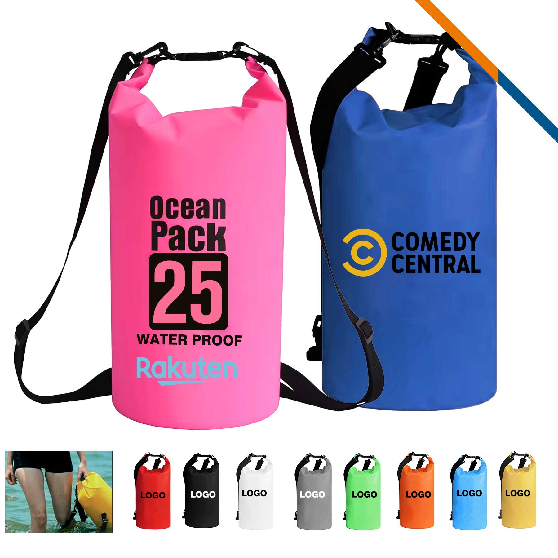 Heata Waterproof Bag - 25L, custom backpack with logo imprint 7
