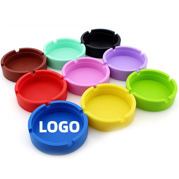 Round Silicone Ashtray MOQ100pcs 1