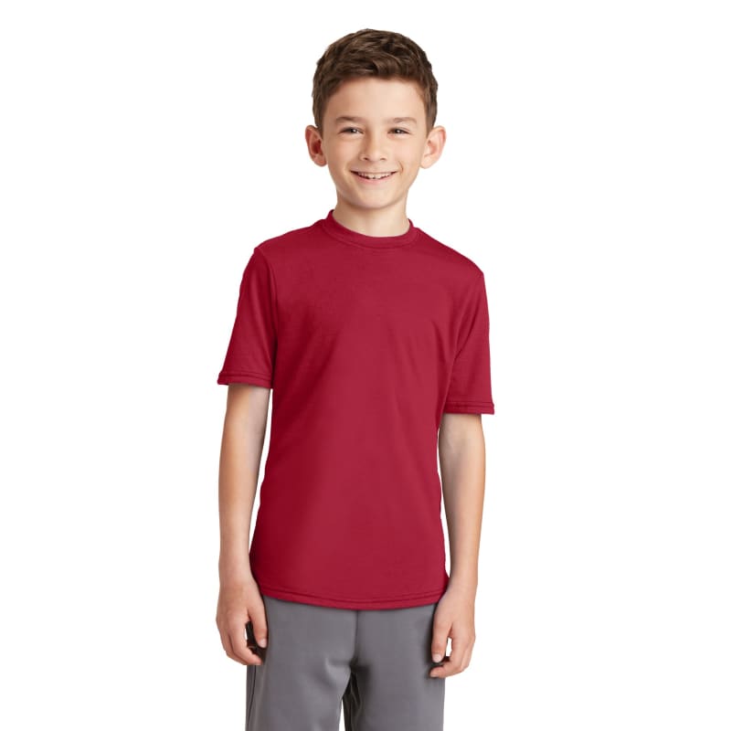 Port & Company Youth Performance Blend Tee. 36