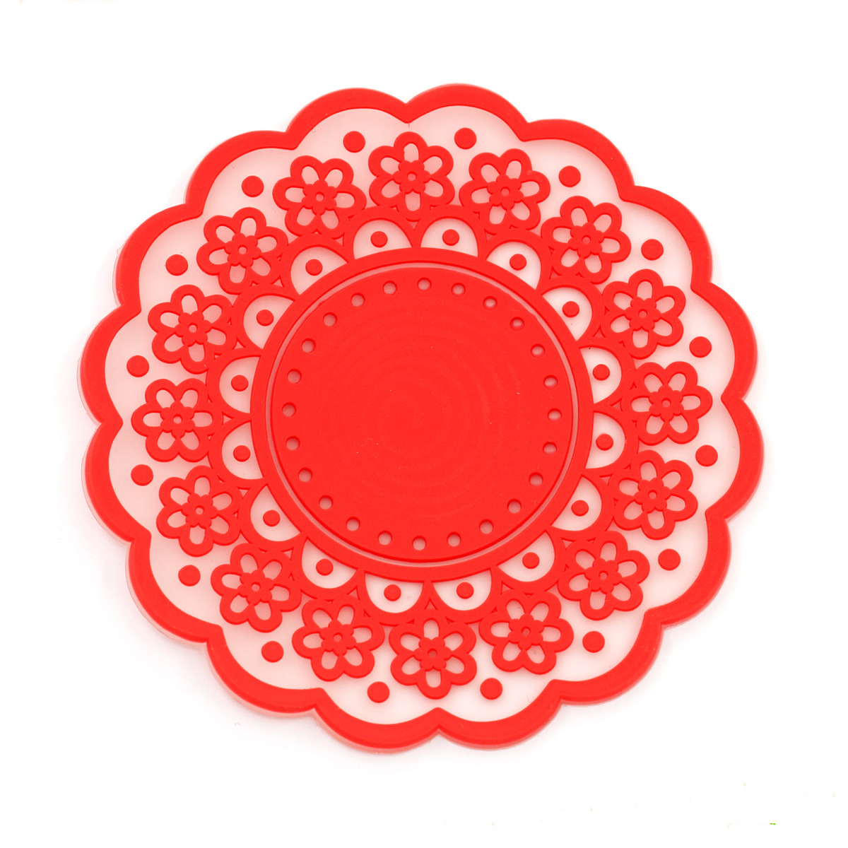 Round Flower Shape Cup Coaster 8