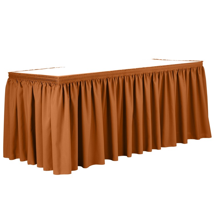 Non-Printed 15' Shirred Table Skirt 58