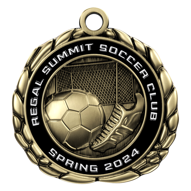 Express Vibraprint™ Soccer Quali-Craft Medallion (2-1/2")