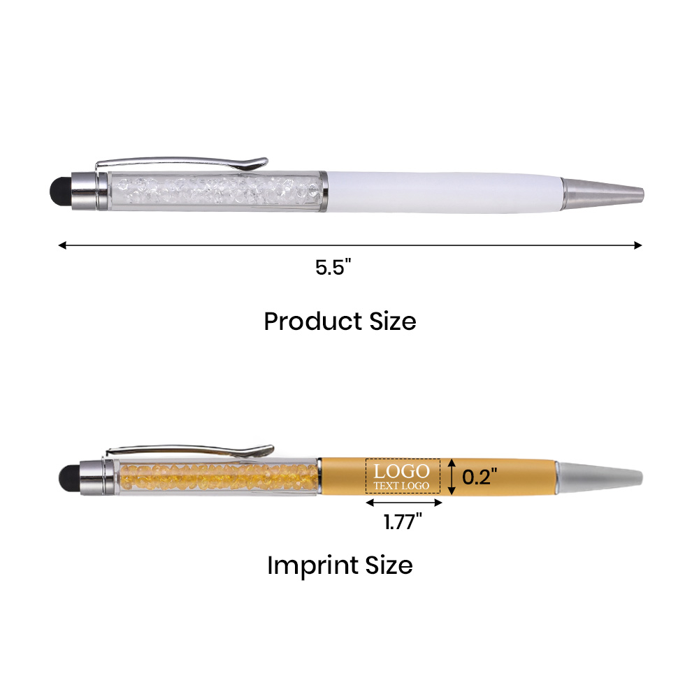 Crystal Stylus Retractable Ballpoint Pen 9
