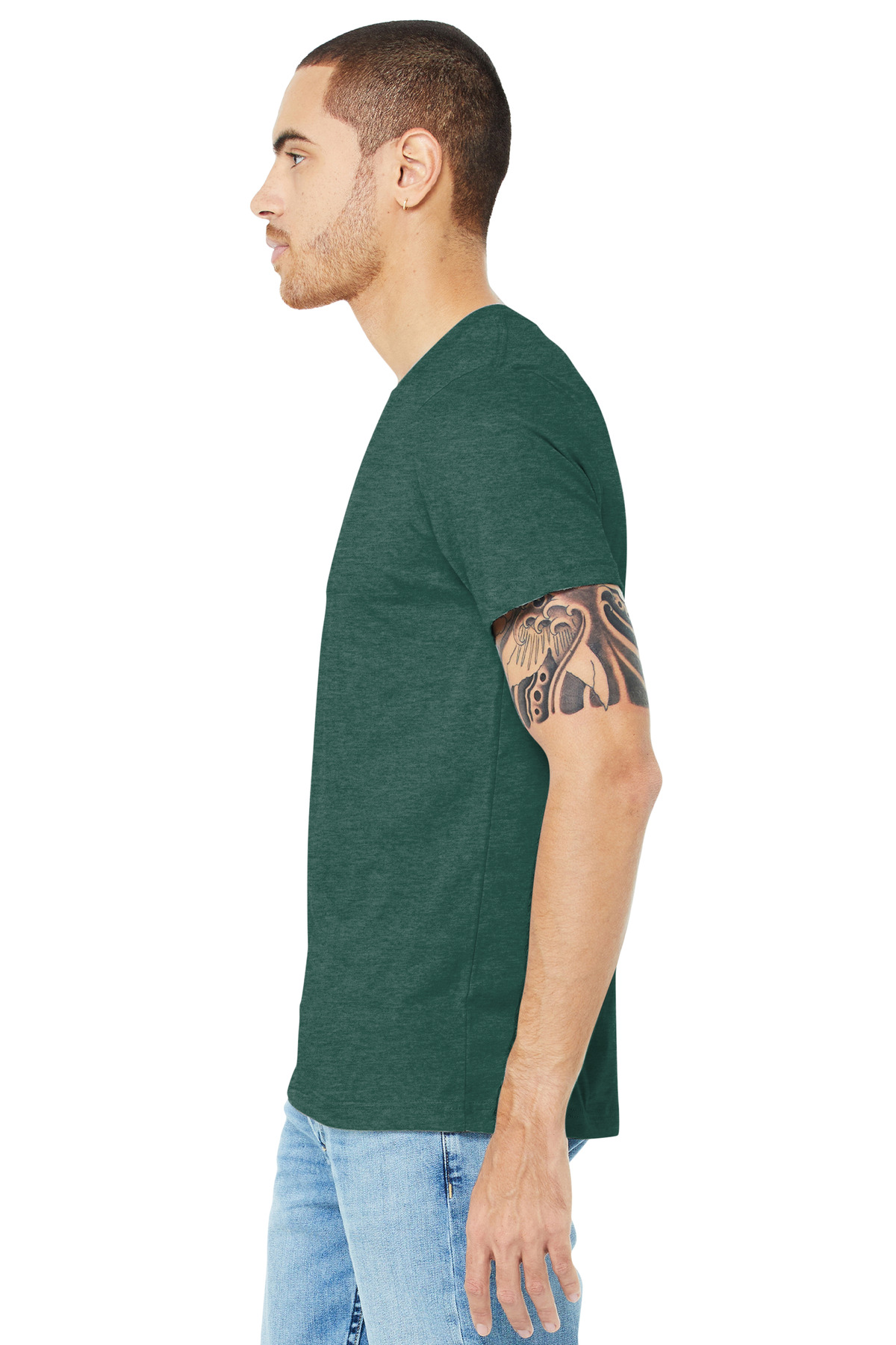 BELLA+CANVAS Unisex Heather CVC Short Sleeve Tee. BC3001CVC 255