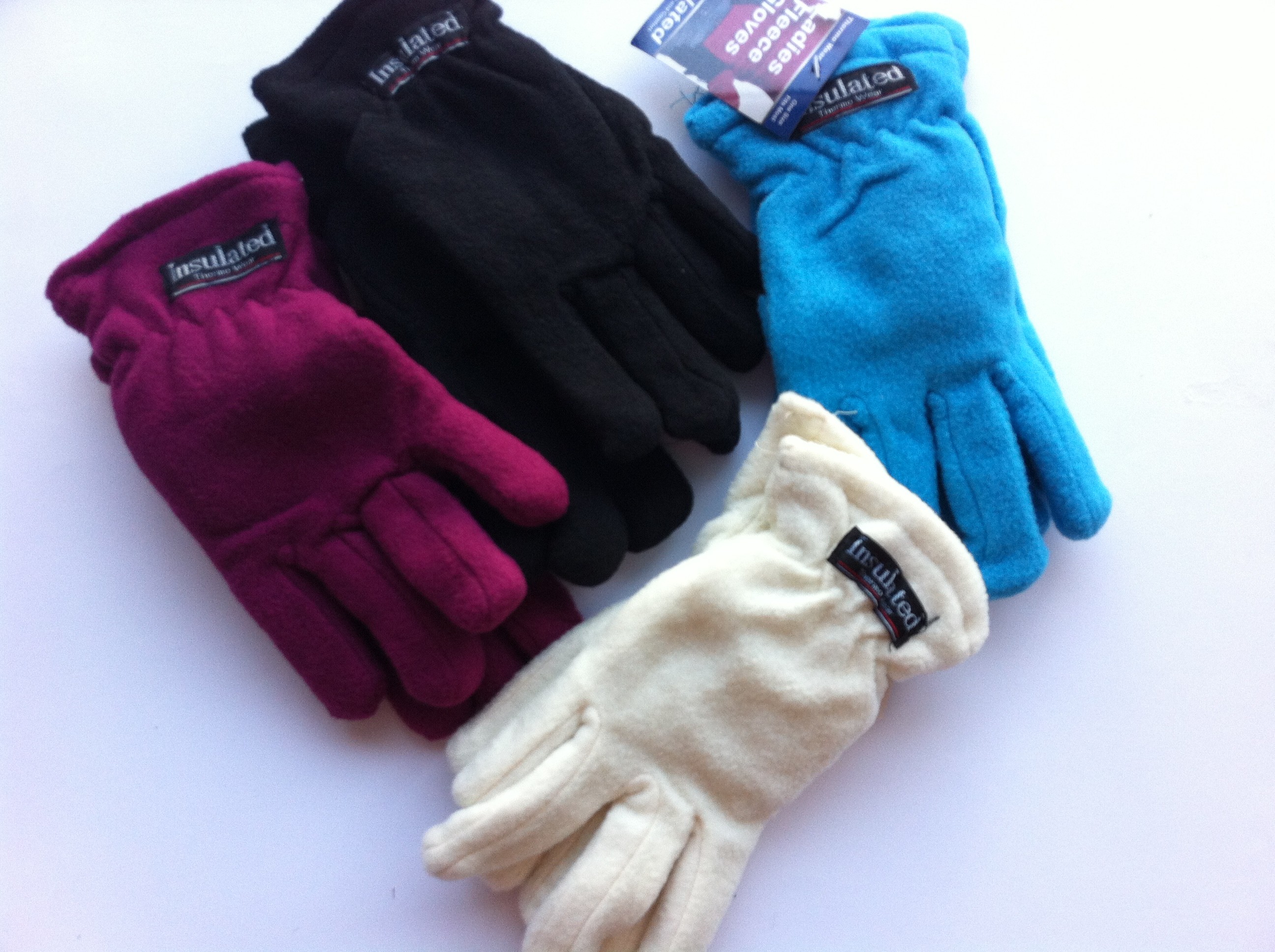 Embroidered Polar Fleece Winter Gloves 1