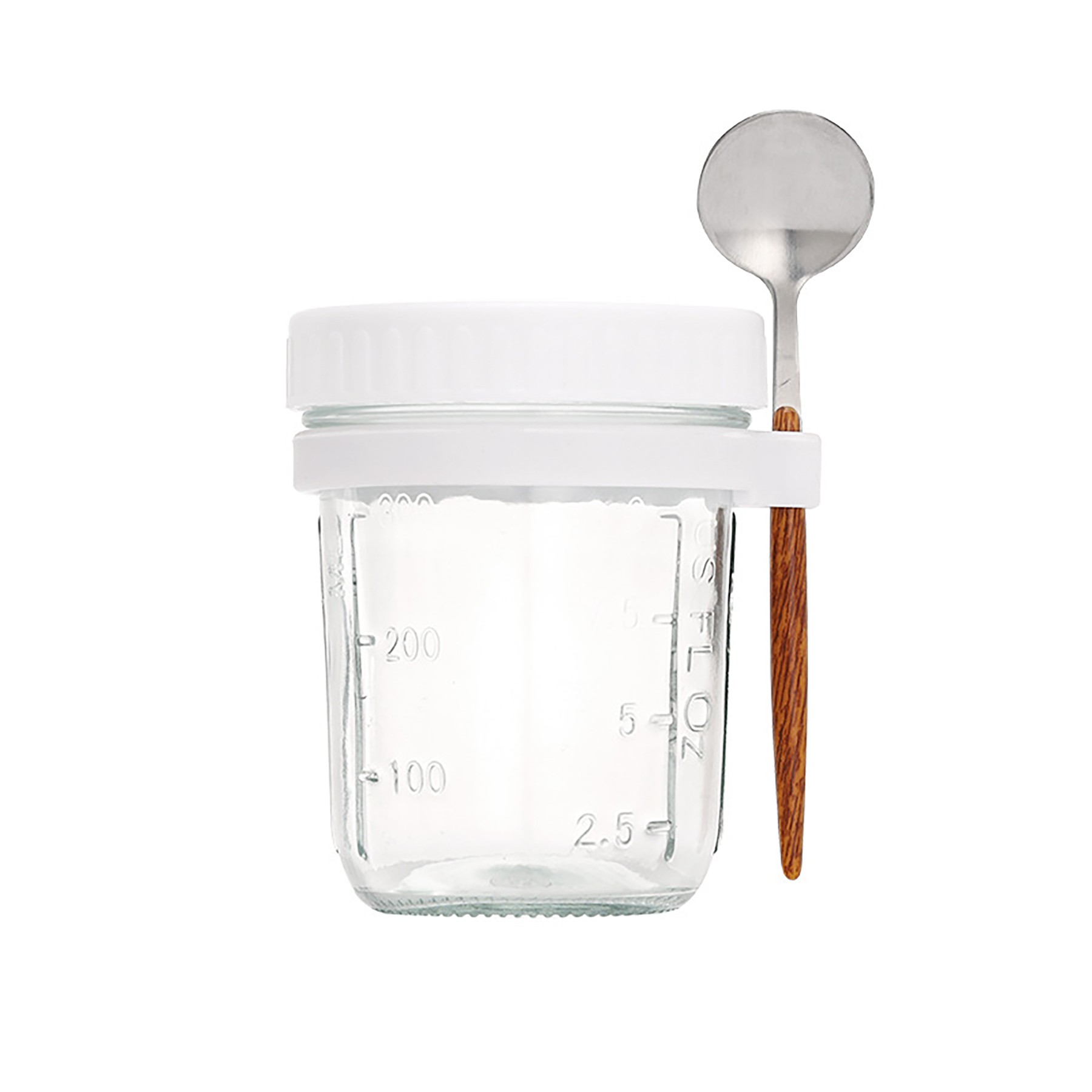 Overnight Oatmeal Cups With Lids And Spoons 7