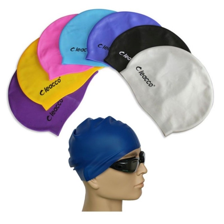 Silicone Adult Flat Swim Caps 2