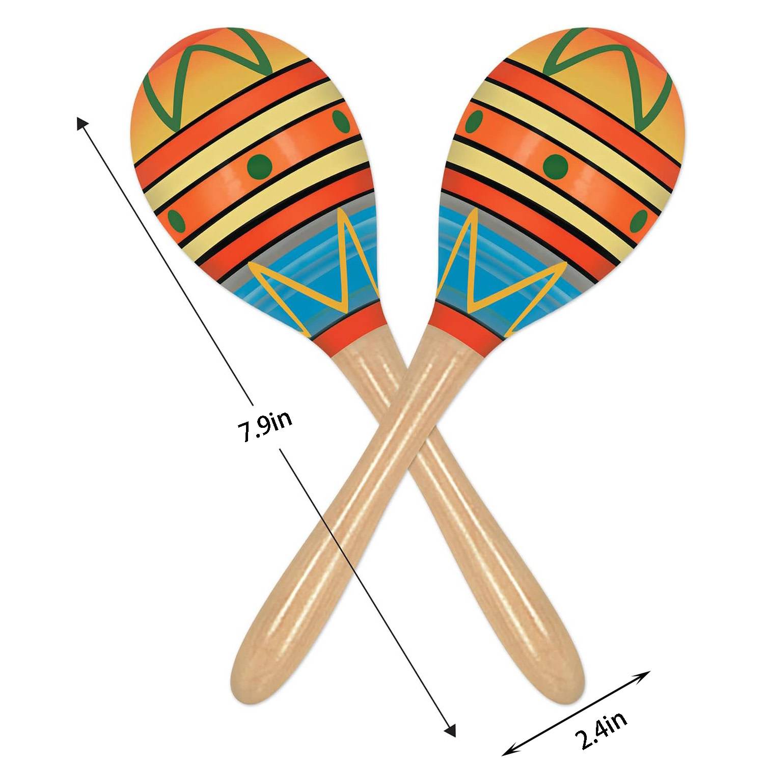 Toddler Wooden Maracas Rattle Toy 5