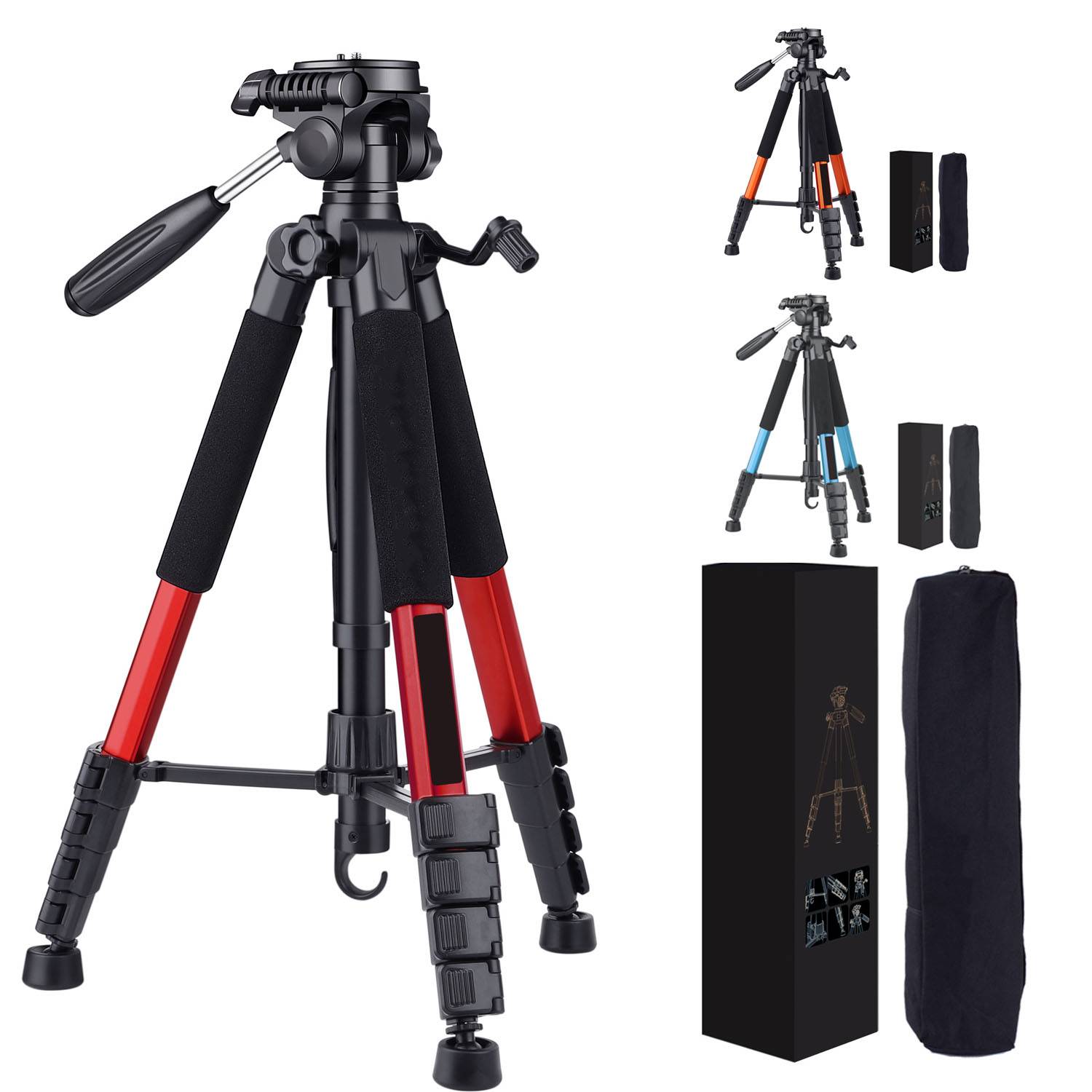 Adjustable Aluminum Alloy Phone Tripod Stand 7