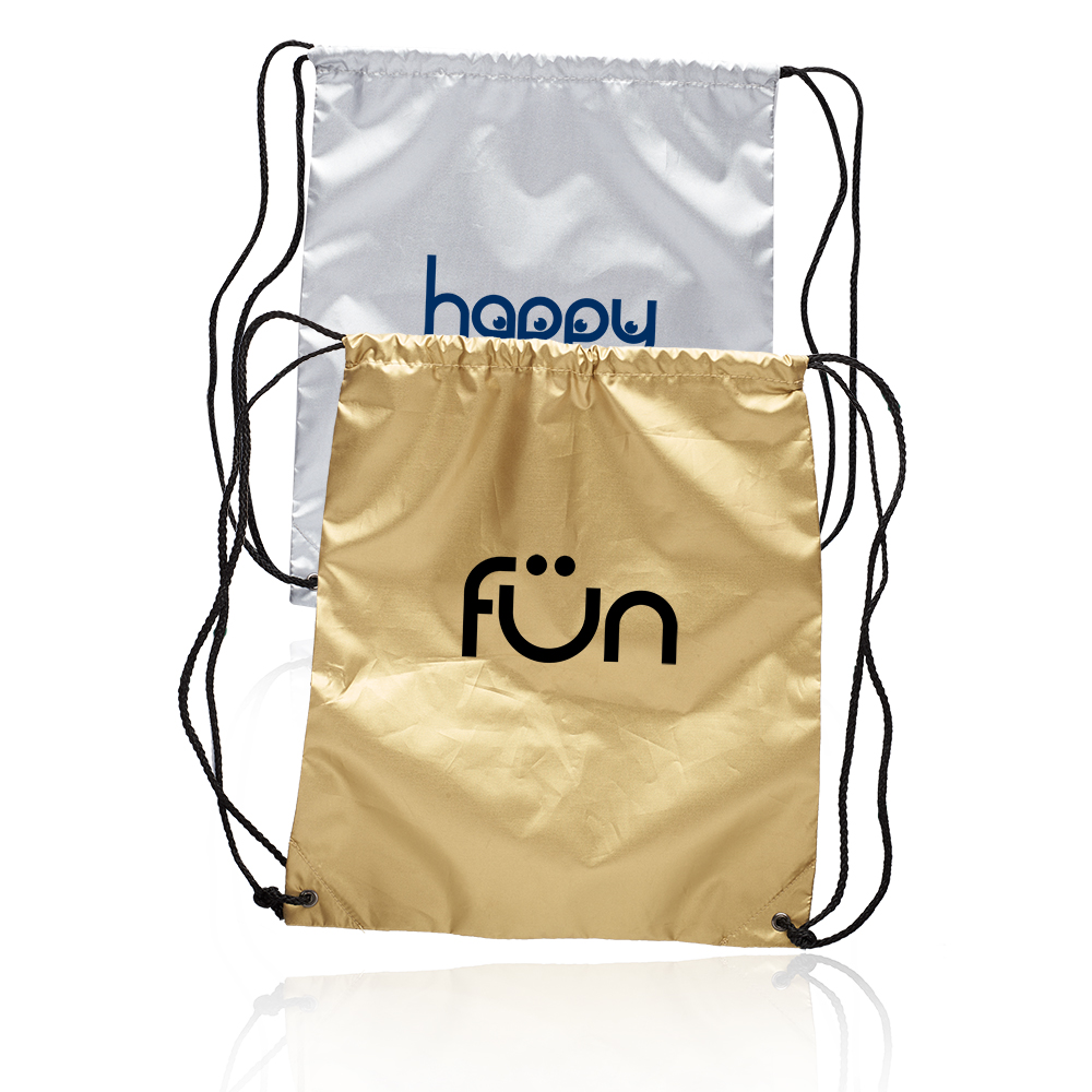 Shiny Drawstring Backpack Bag 2