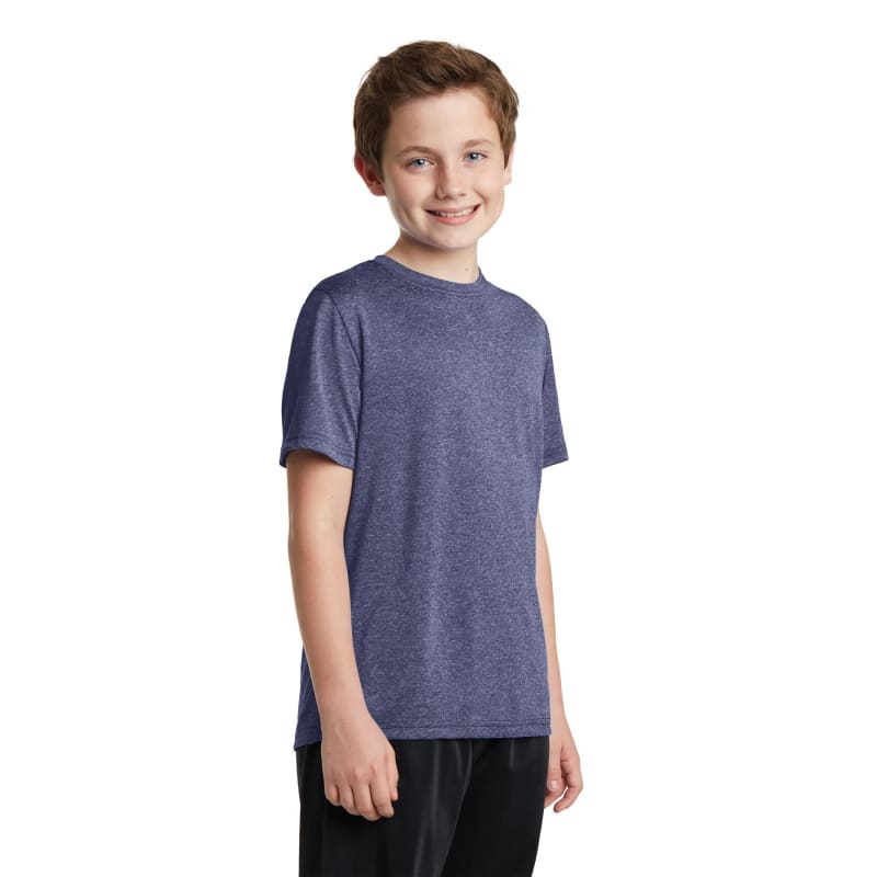 Sport-Tek Youth Heather Contender Tee. 12