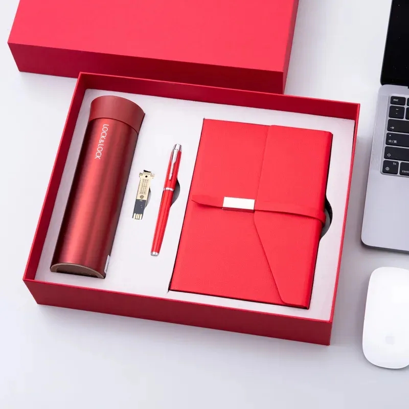 Custom Notebook Set with Pen and Thermos Cup Flask Umbrella 5