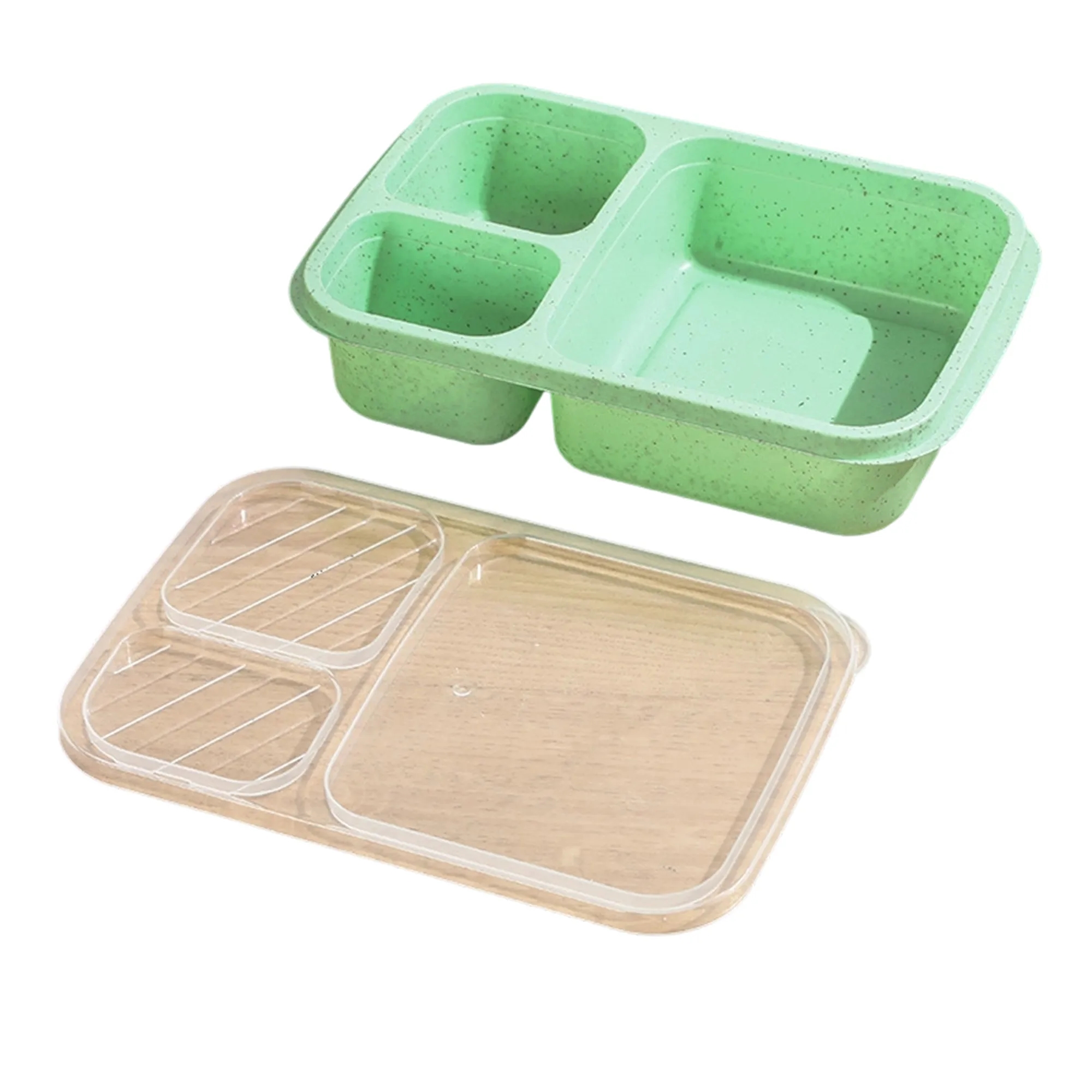 Portable Lunch Box with Divided Design and Secure Lid 7