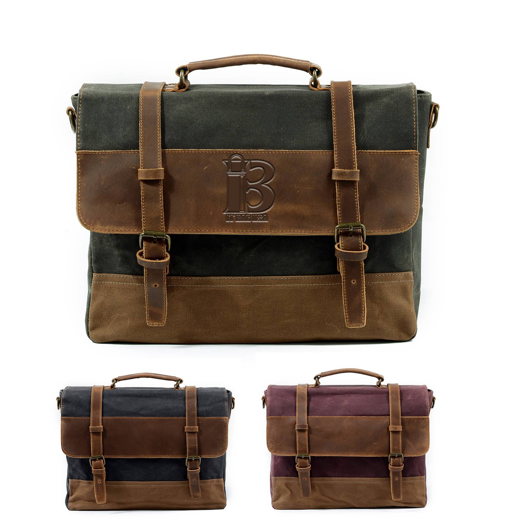 Canvas Waterproof Messenger bag 2