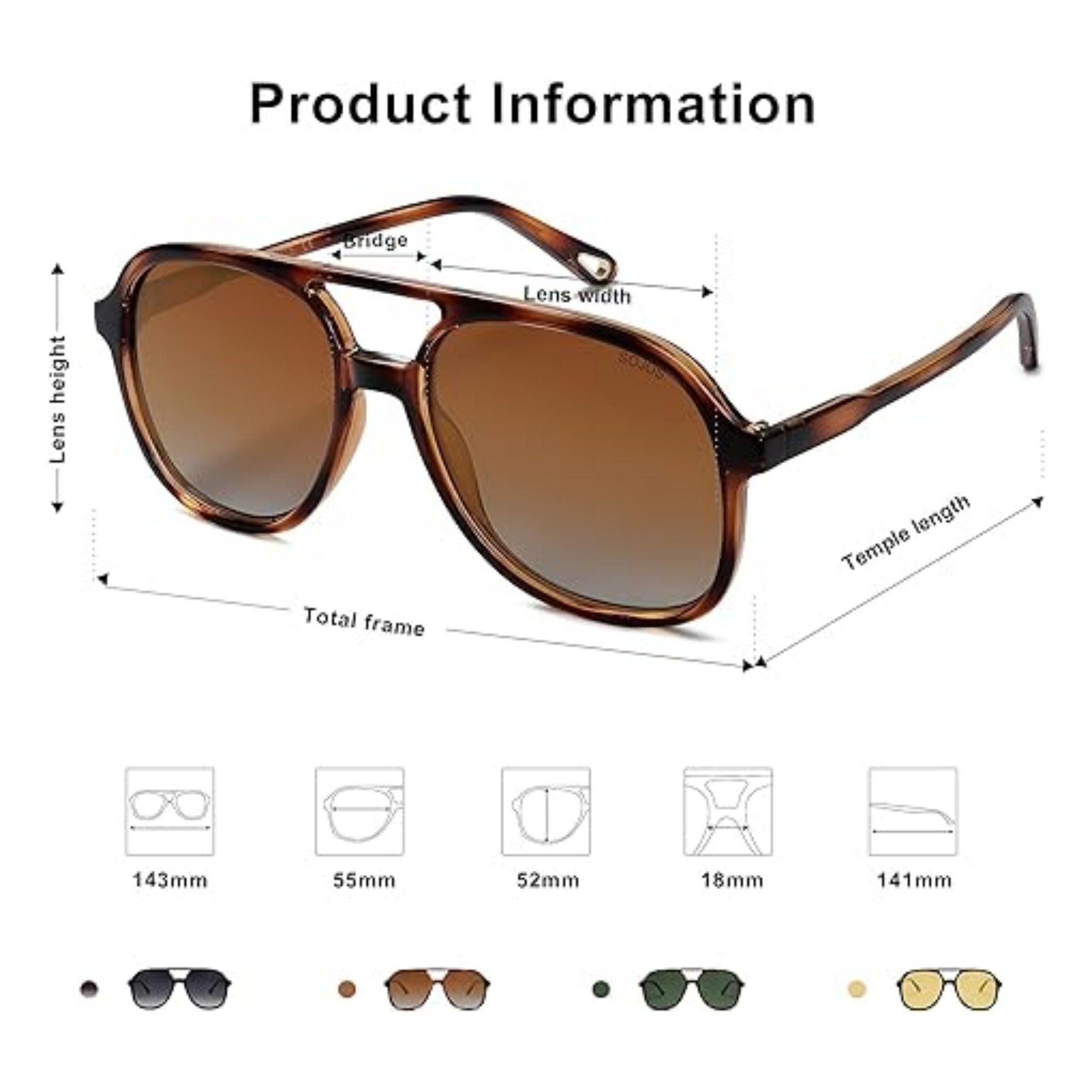 Retro Polarized Aviator Sunglasses 2