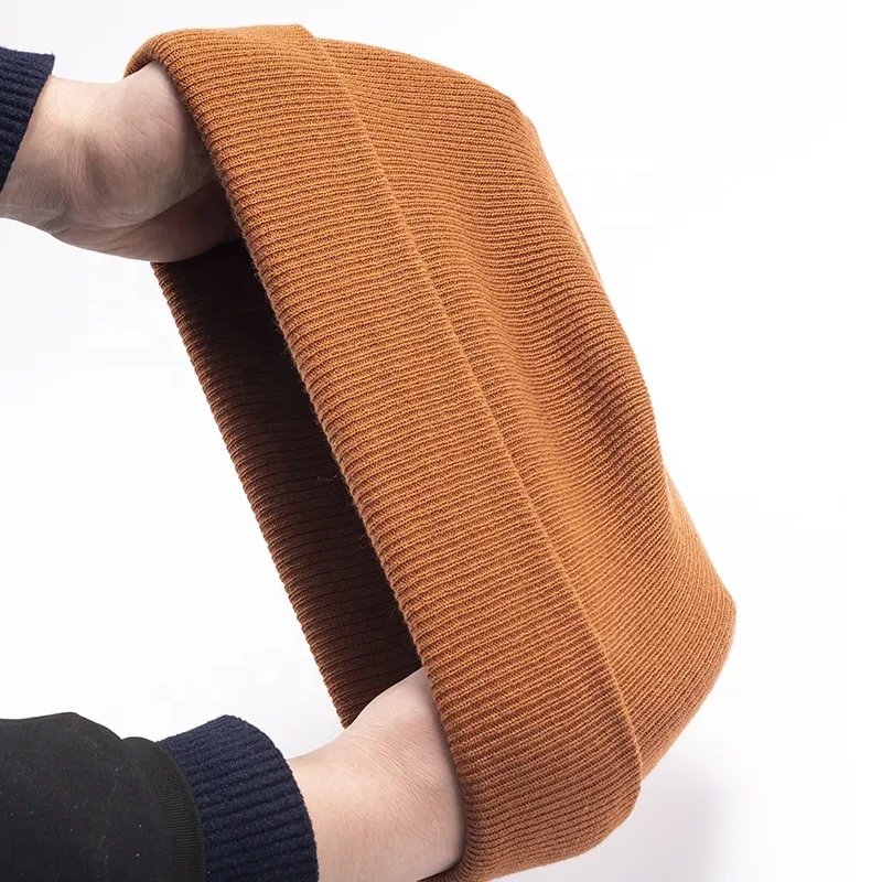 Solid Color Beanie Knitted Hat w Cuff 2