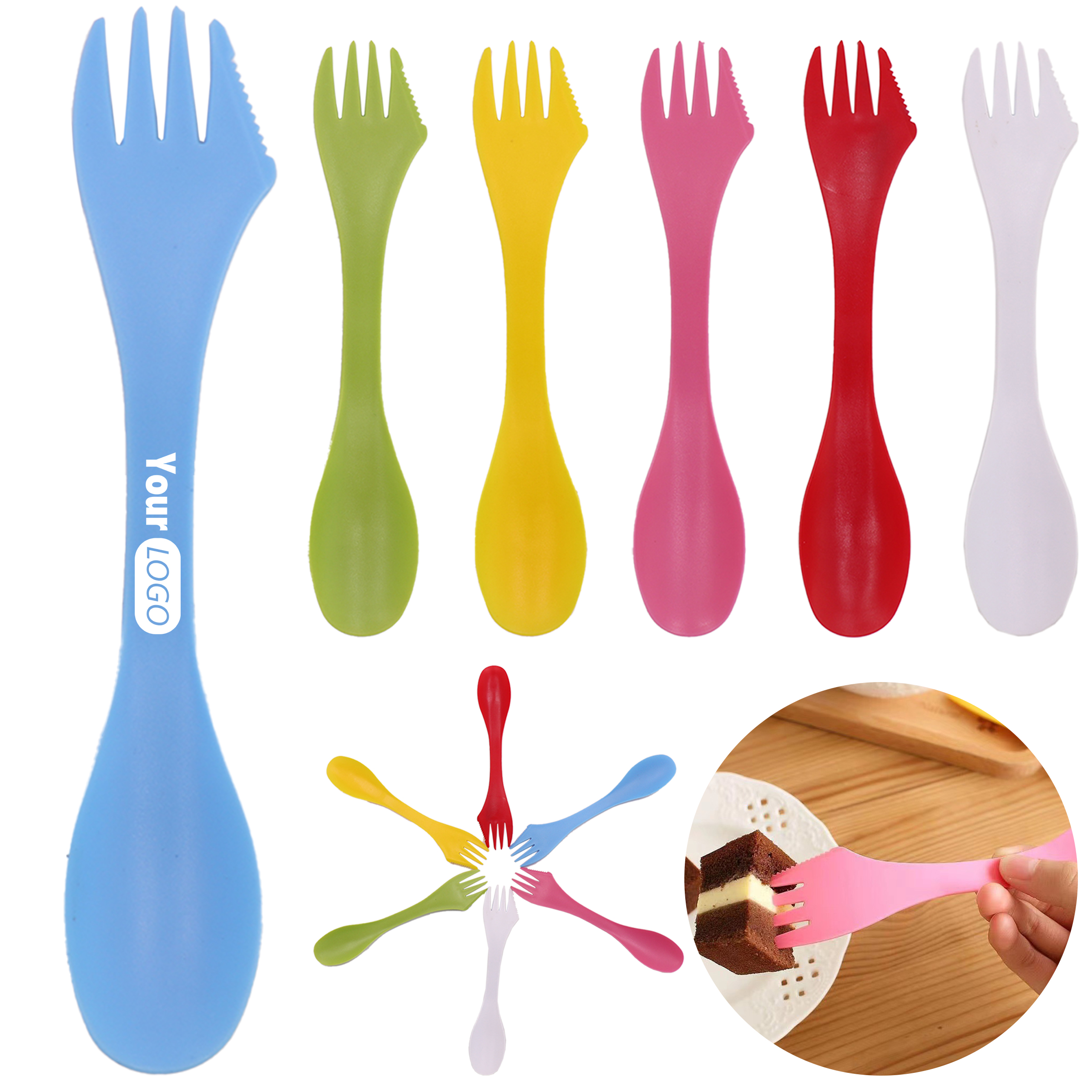Plastic Double Headed Multifunctional Spoon 3