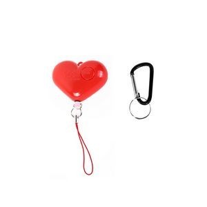 Lanyard Heart Safety Alarm Keychain With LED Light And 120DB Panic Sound 5