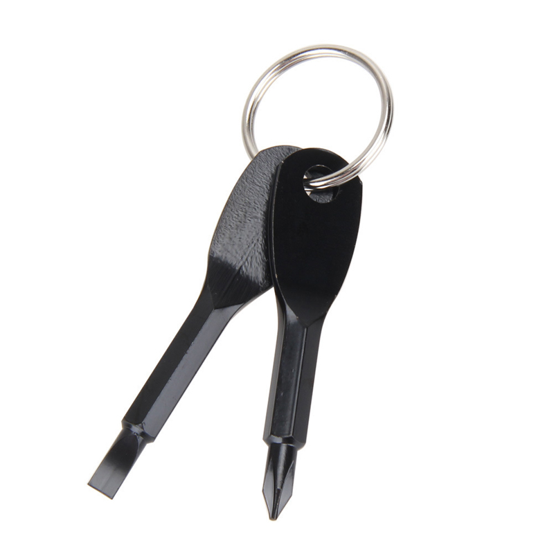 Portable Multifunction Key Chain 2pcs Mini Portable Multifunction Keychain Screwdriver Gadget 3