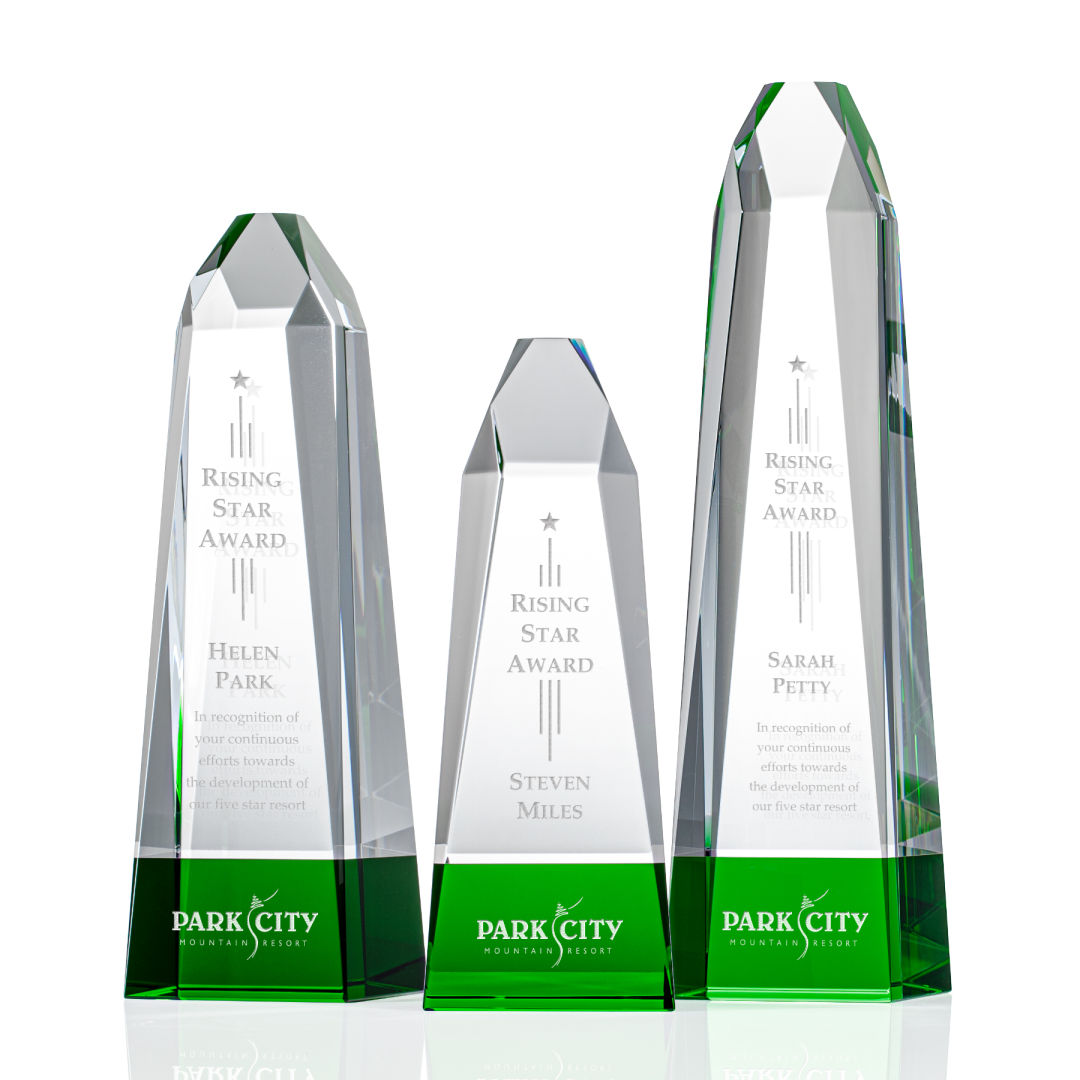 Radiant Obelisk Award - Green