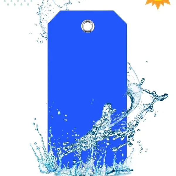 Waterproof Plastic Shipping Tags - Durable Wire Attached 1