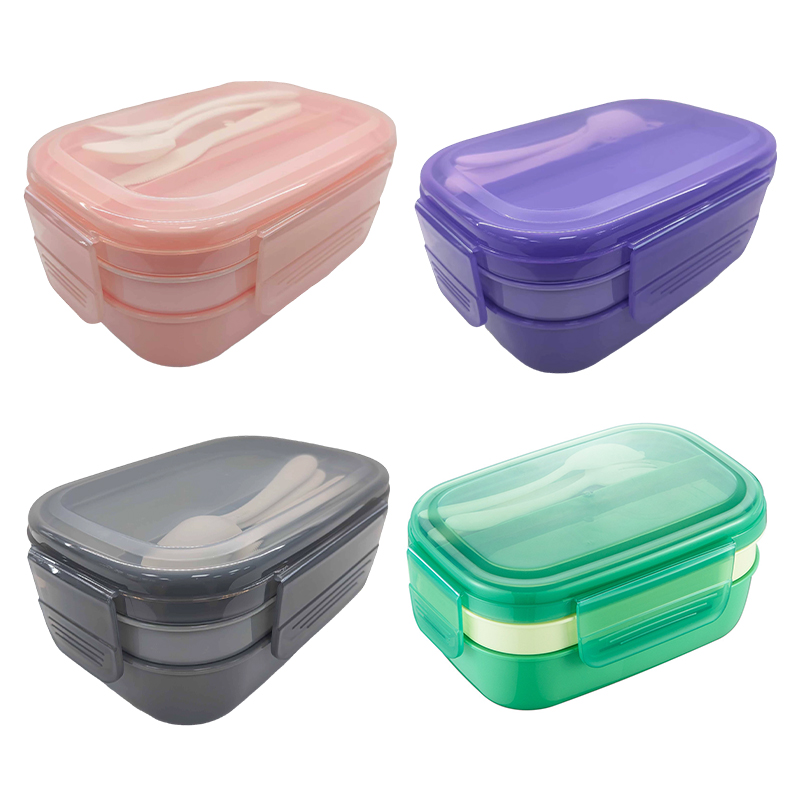 Three-Tier Portable Stackable Bento Lunchbox Container 1