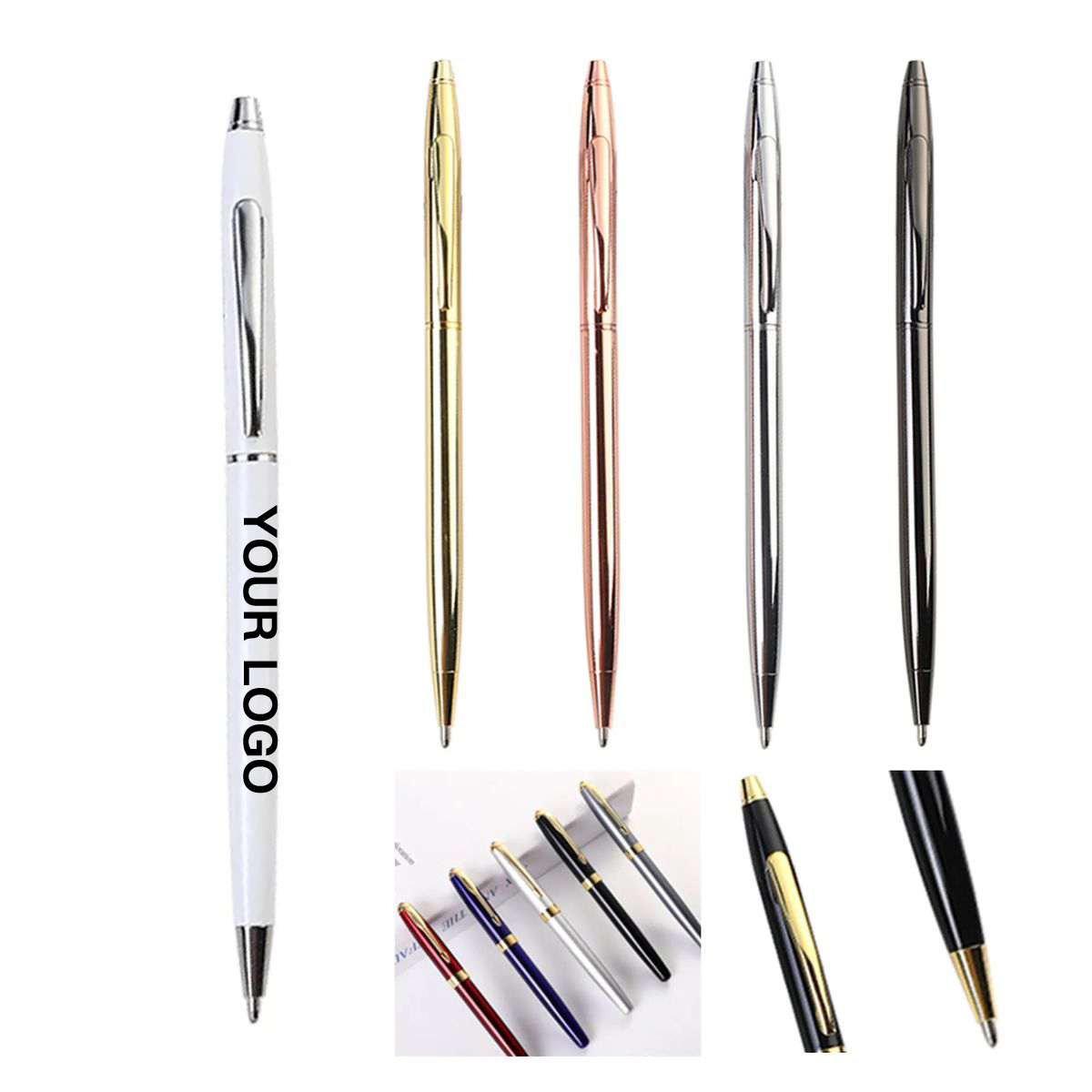 Metal Turning Ballpoint Pen for Business Writing 1
