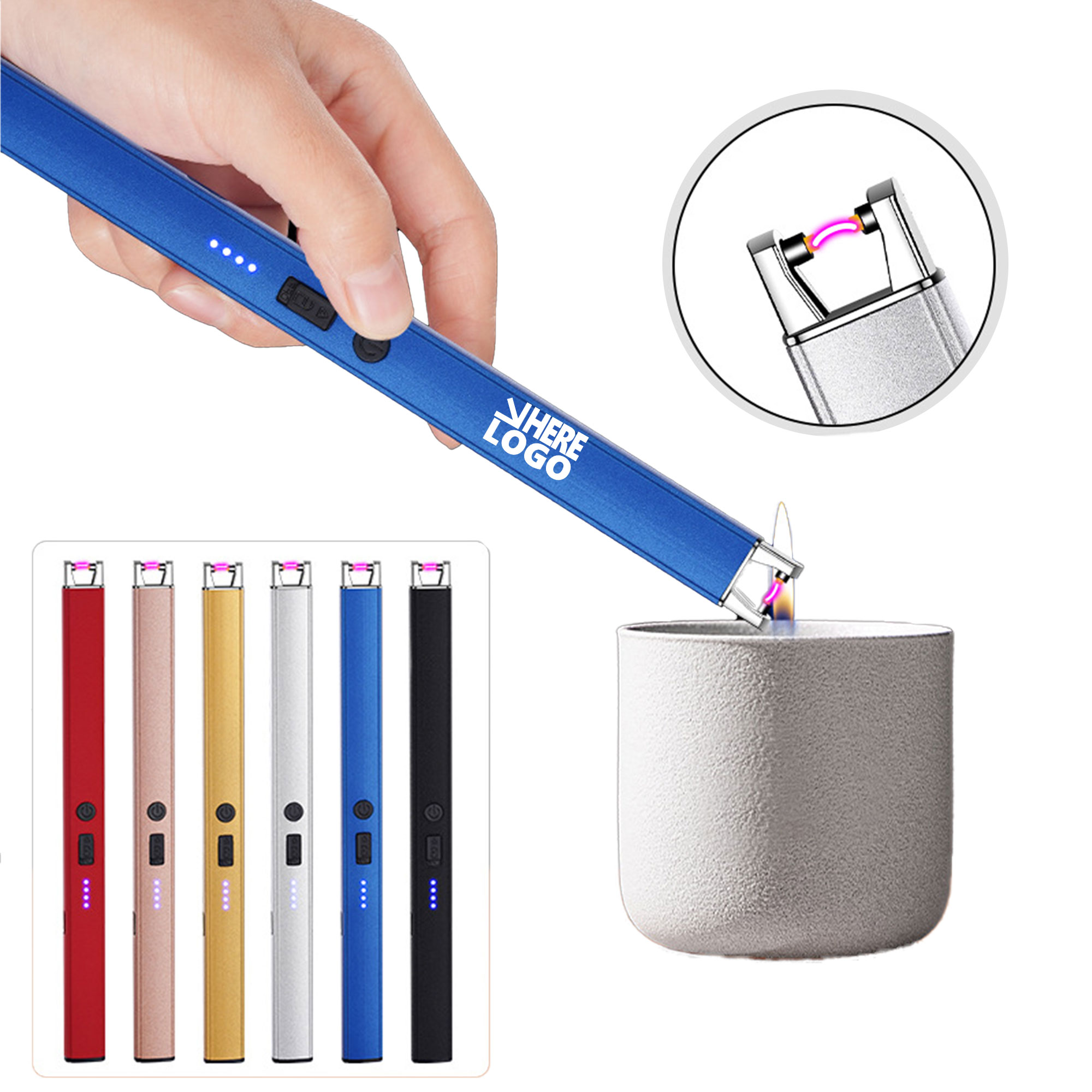 MOQ 20 Electric Candle USB Rechargeable Lighter Ignition 3