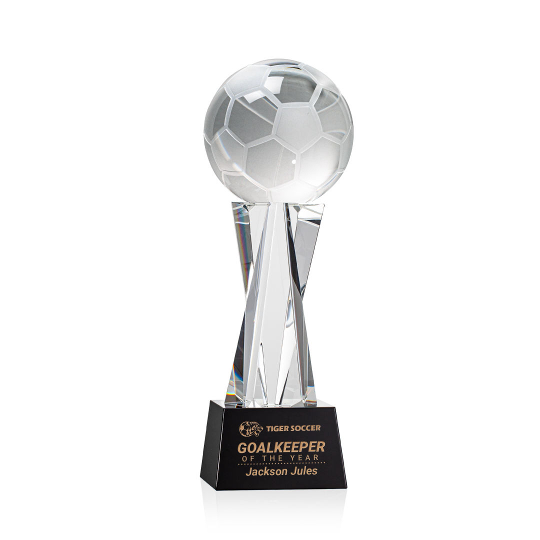 Soccer Ball Award on Grafton Base - Black 10