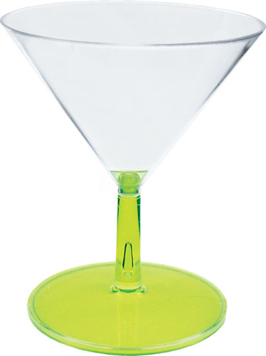 2oz Plastic Mini Stemmed Martini Glass CLOSE OUT 10