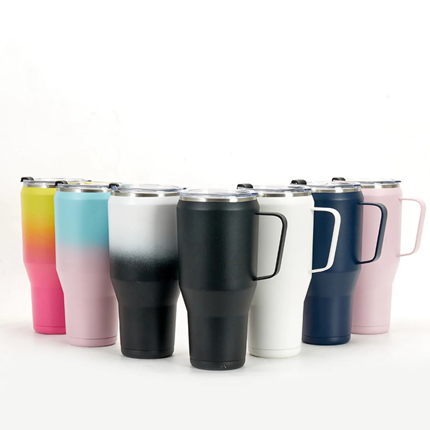 40 Oz Stainless Steel Insulated Tumbler with Handle & Lid – Double Wall, Vacuum-Sealed Travel Mug 6