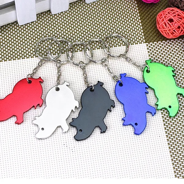 Custom Pig Shape Bottle Opener Keychains 5