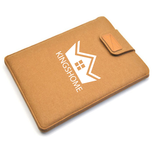 Felt Laptop Sleeve with Hook-and-Loop Fastener 8