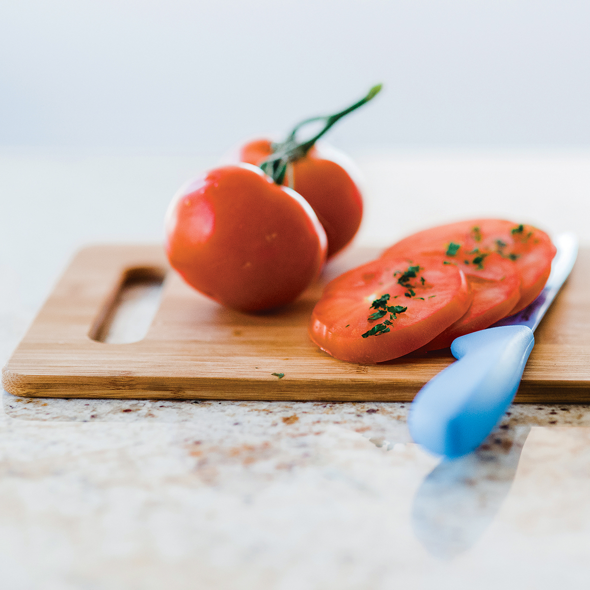 11" Bamboo Cutting Board with Handle 5