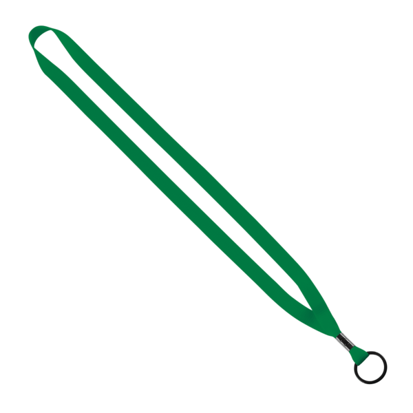 1/2" Polyester Lanyard with Metal Crimp & Split-Ring 28