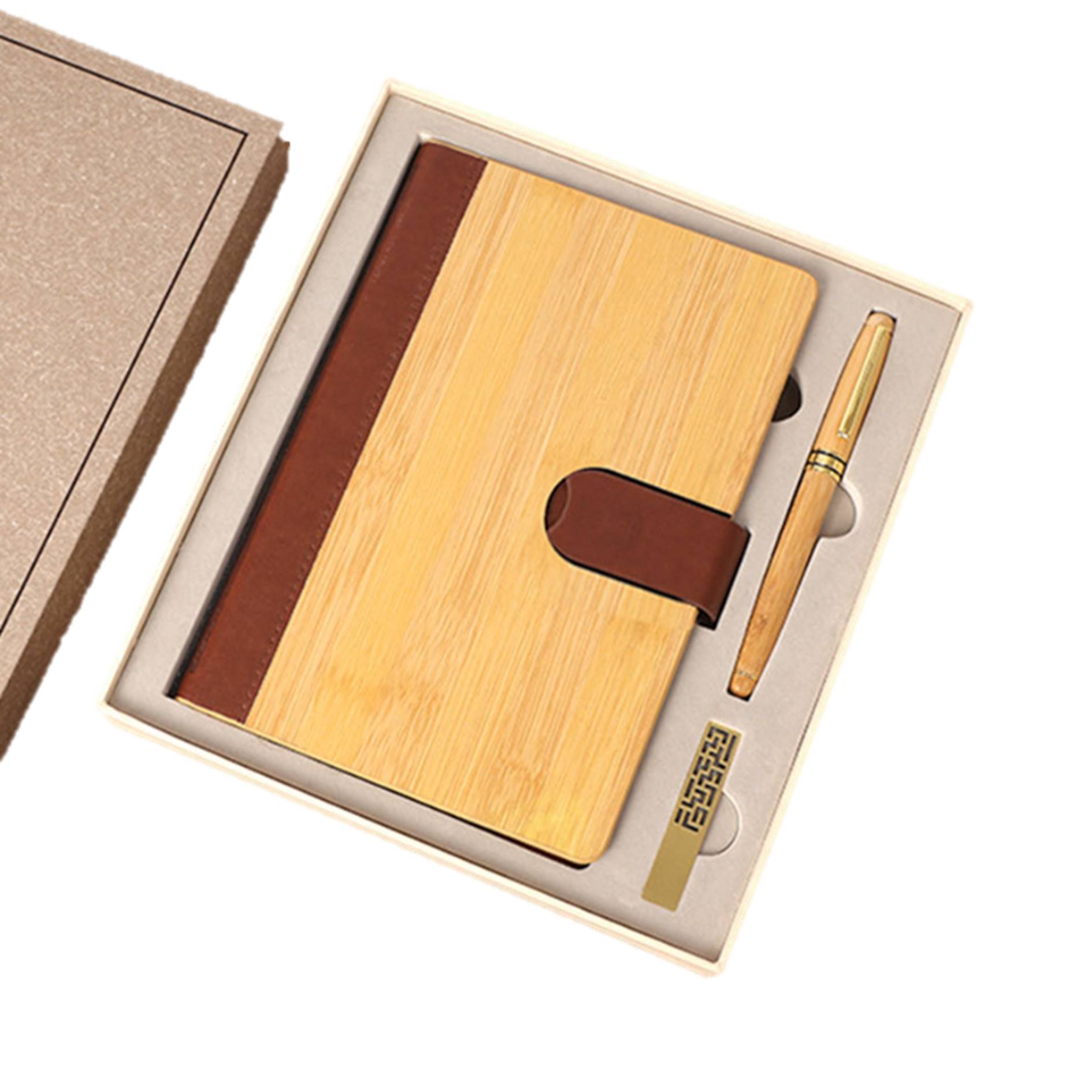 Business Set Hardcover Journal Pen And Flash Drive 2