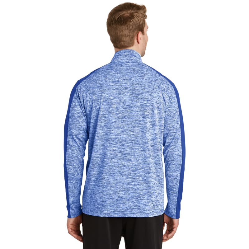 Sport-Tek PosiCharge Electric Heather Colorblock 1/4-Zip Pullover., custom hoodie or sweatshirt with logo imprint 21