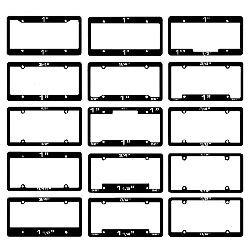 Raised Letter License Plate Frame 5