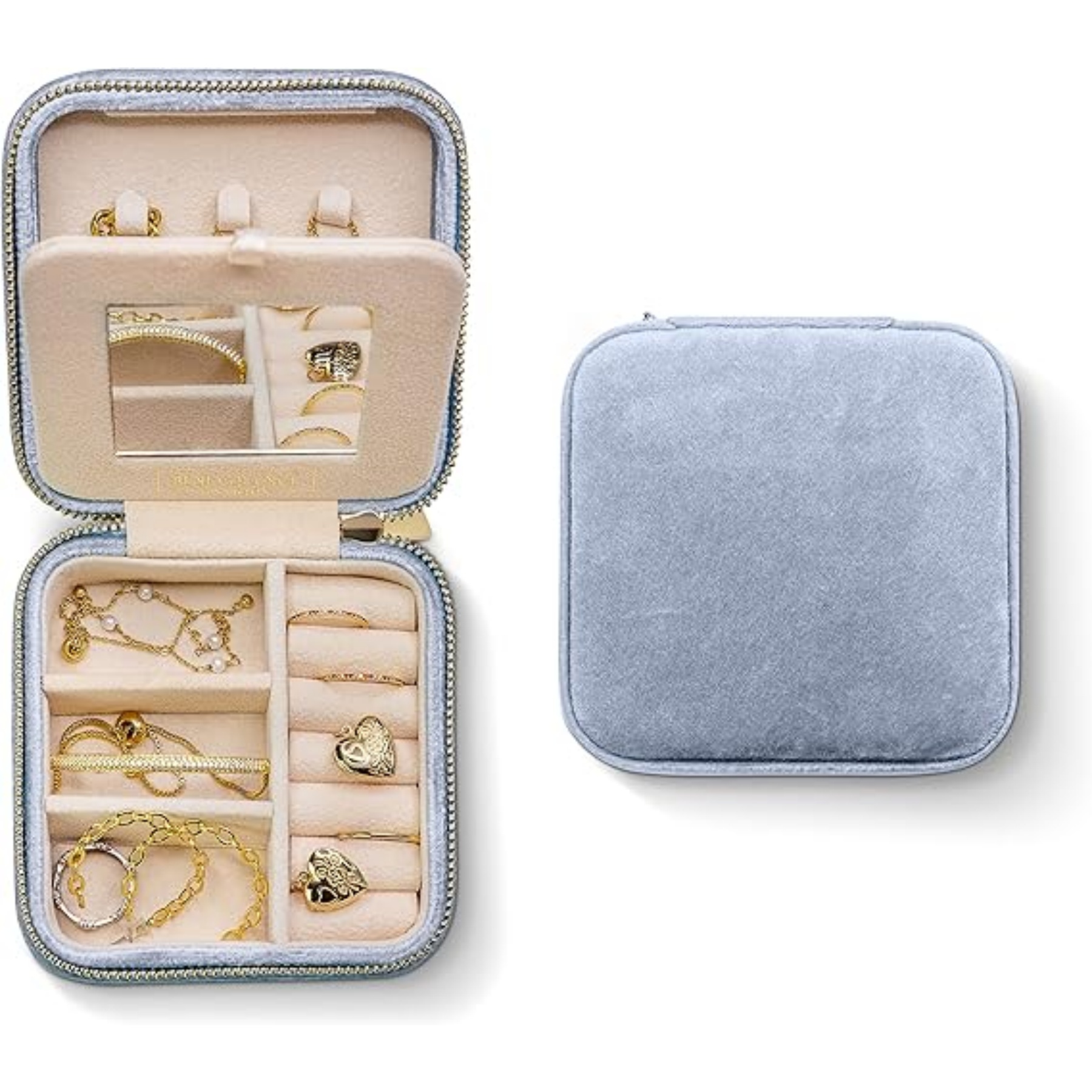 Plush Velvet Travel Jewelry Box 12
