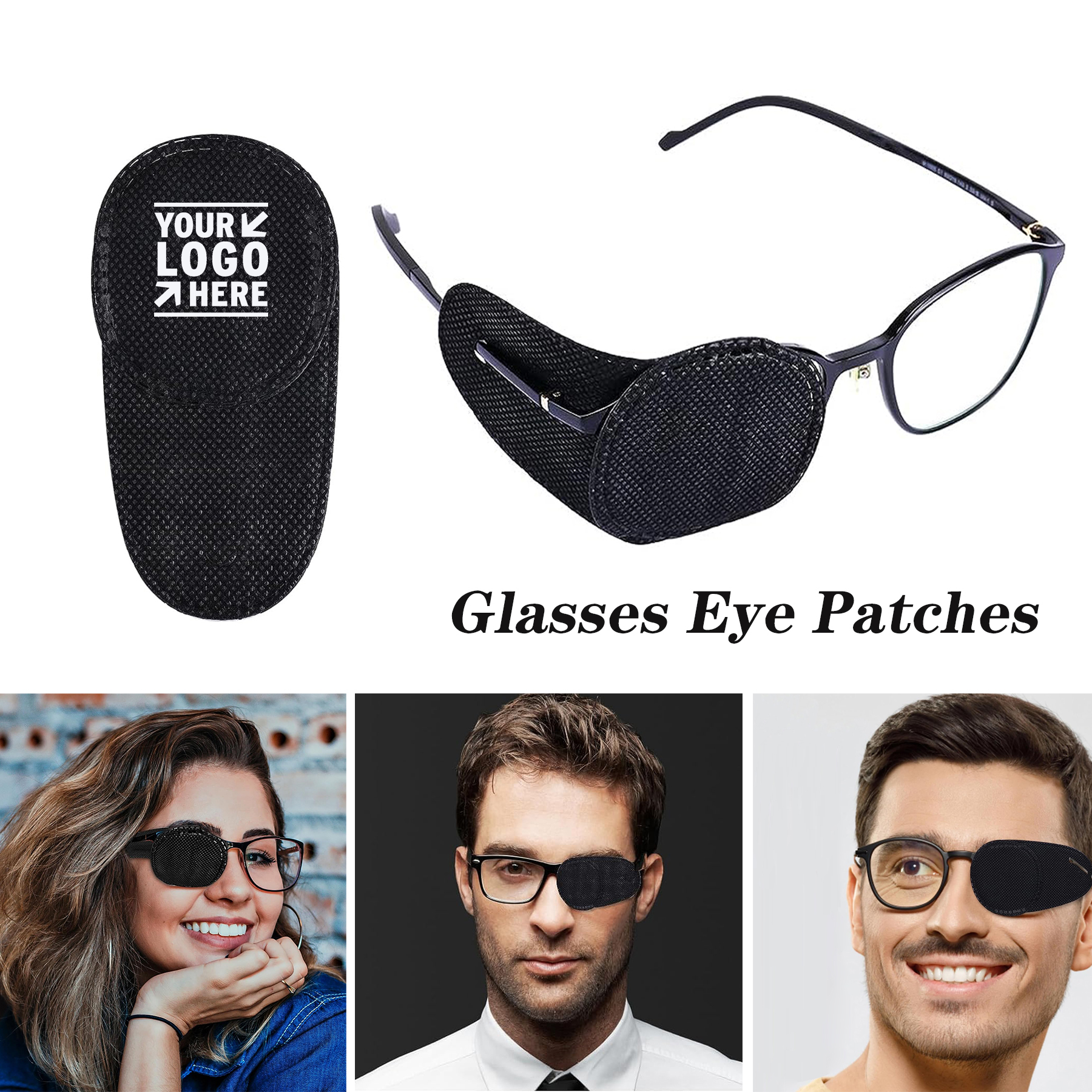 Lazy Eye Improve Amblyopia Strabismus Medium Glass Kids Adults Reusable Eye Patch 2