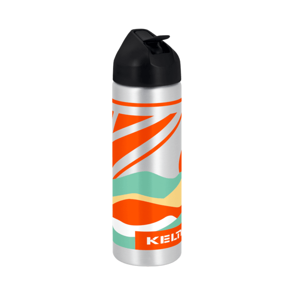 EasyFlow Recycled Aluminum Bottle w Straw Lid, custom water bottle with logo imprint 219