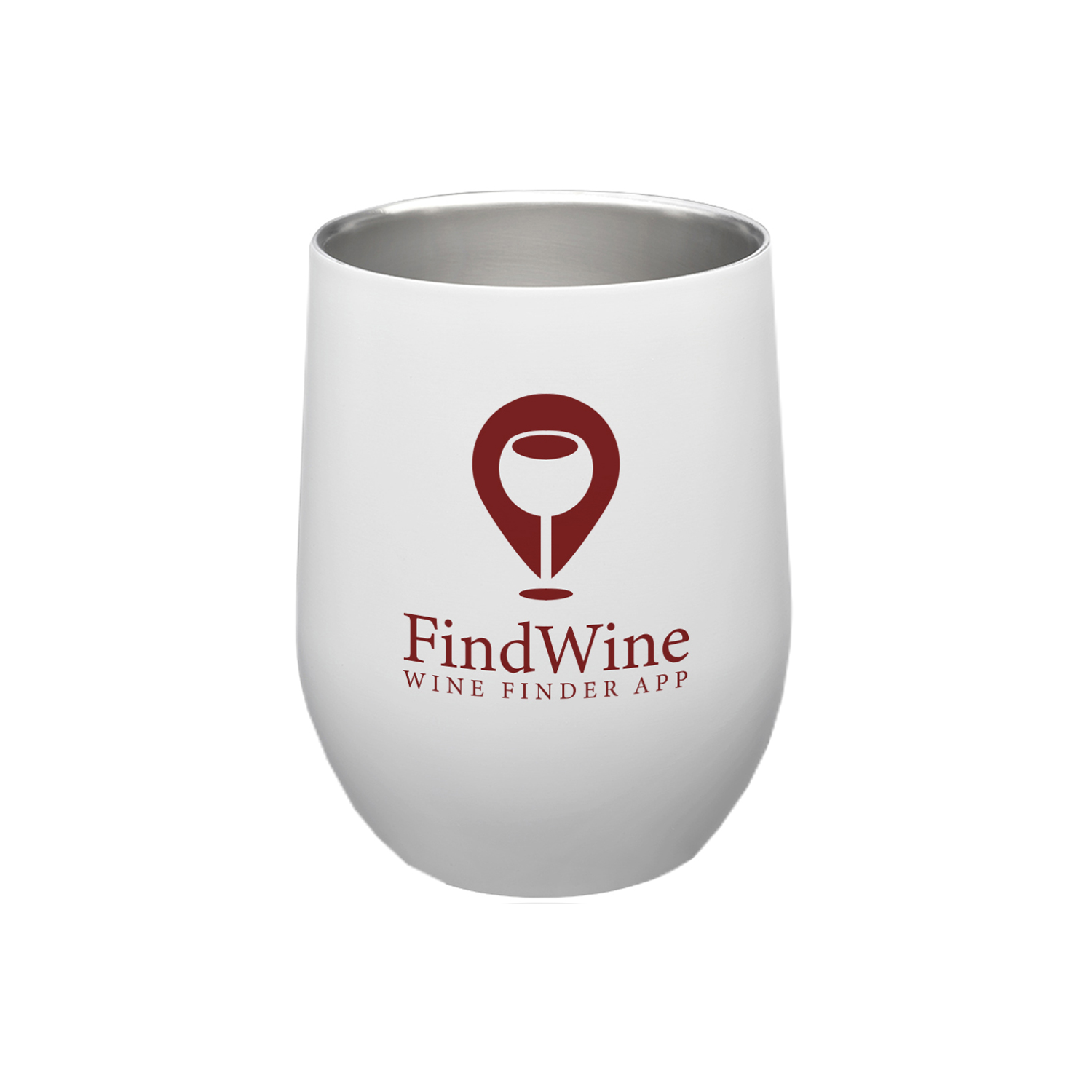 11 oz. Porter Stainless Steel Wine Glass (1 Color Imprint) 1