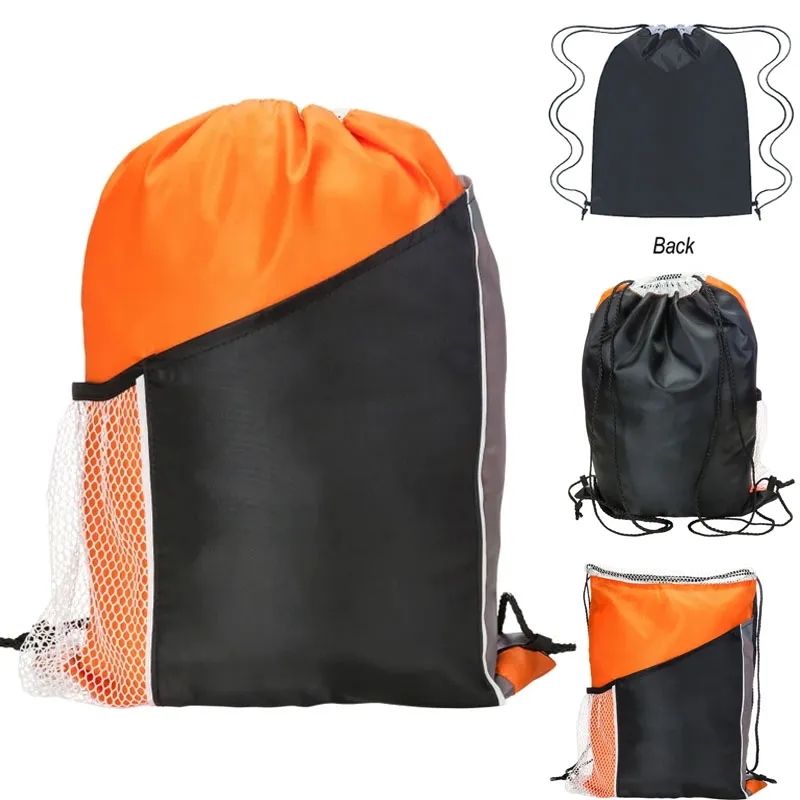 Tri-Color Drawstring Sports Backpack 4