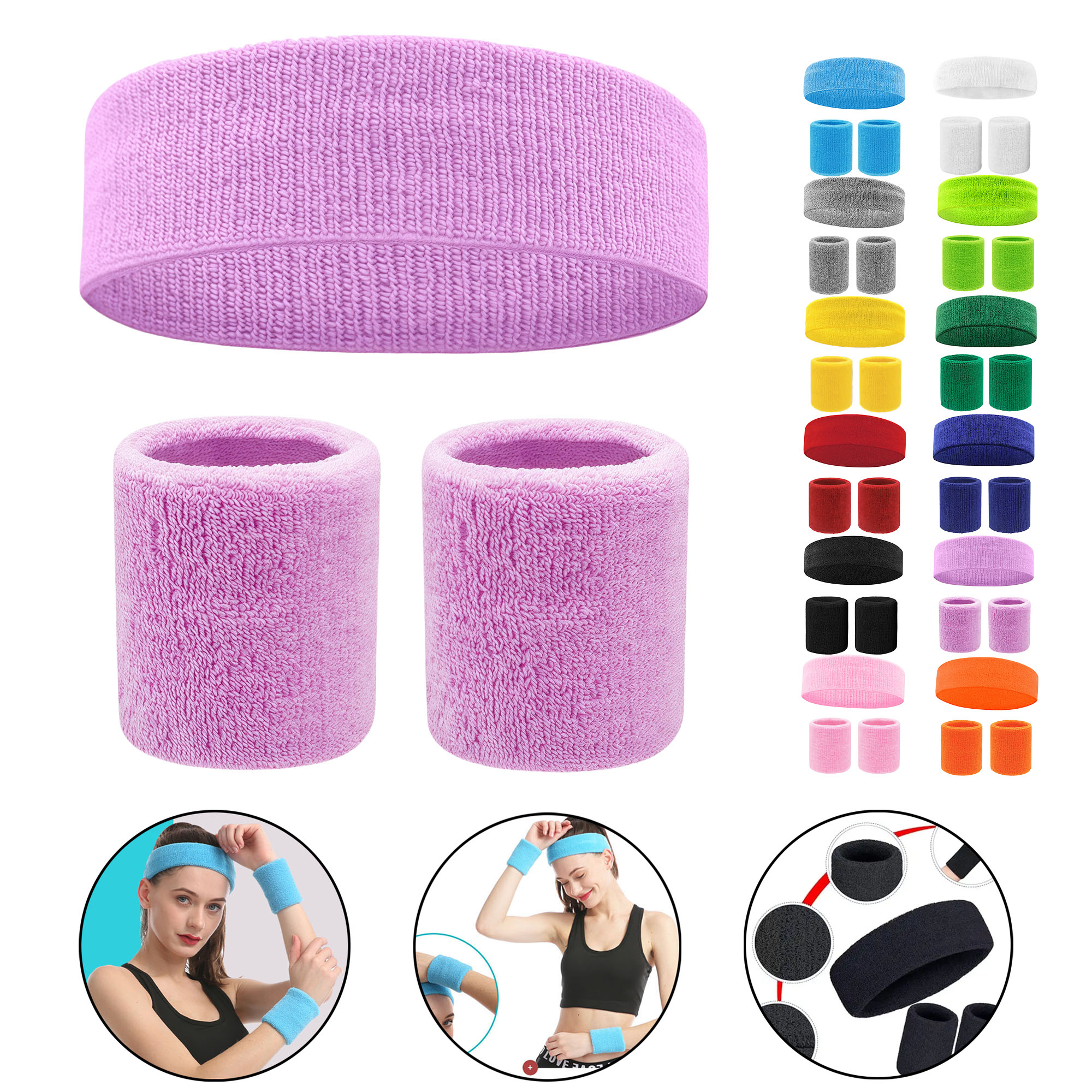 Wristbands Headbands Set 7