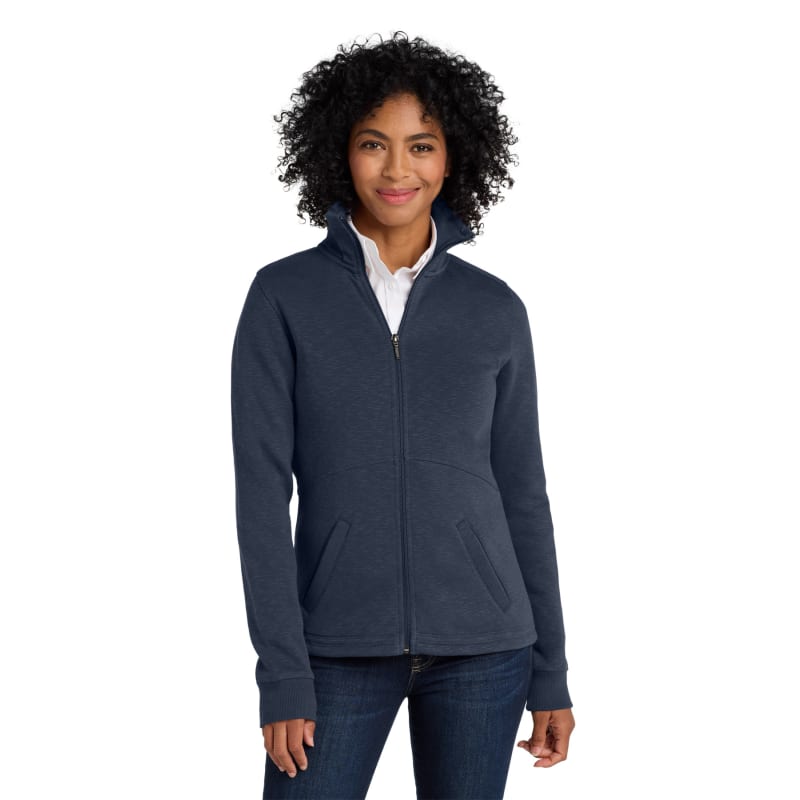 Port Authority Women's Slub Fleece Full-Zip Jacket. 15