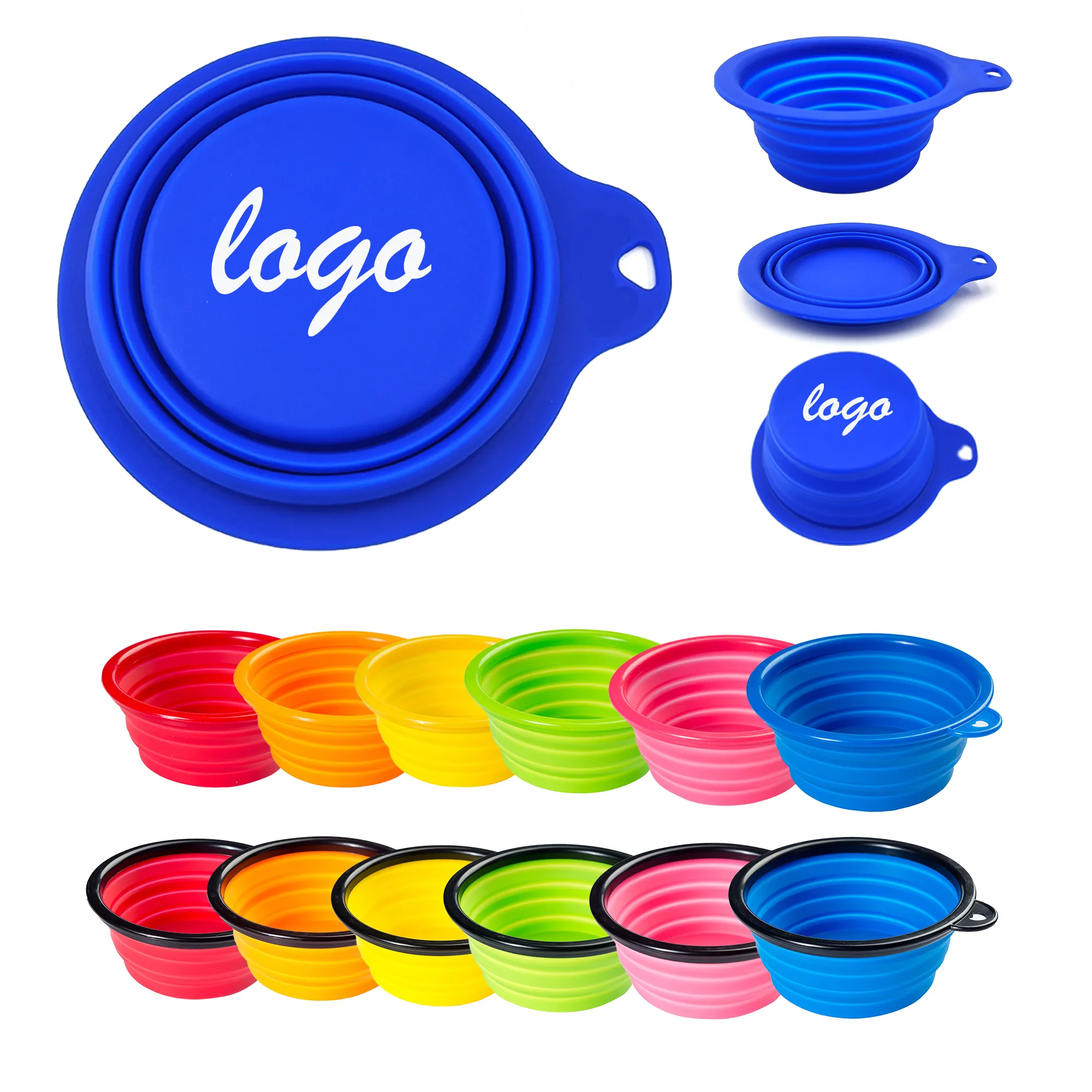 Pet Feed Bowl Portable Silicone Drinking Tray MOQ 30 16