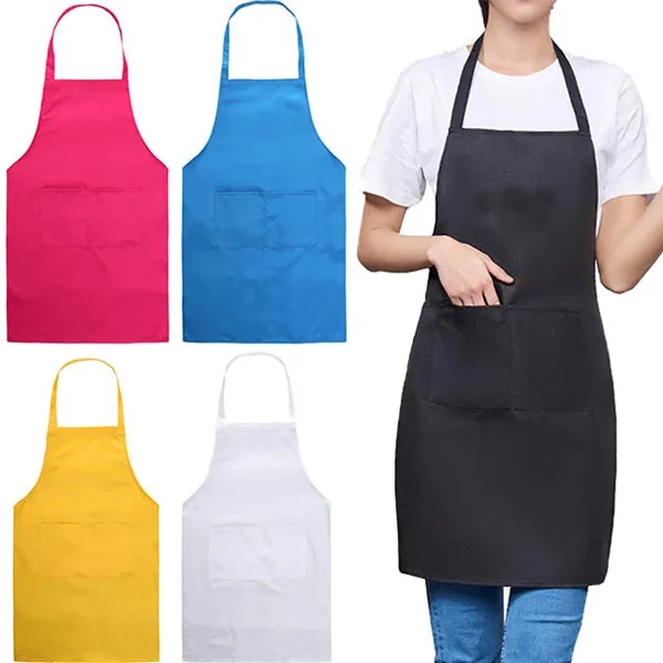 Unisex Bib Apron With Front Pocket 7