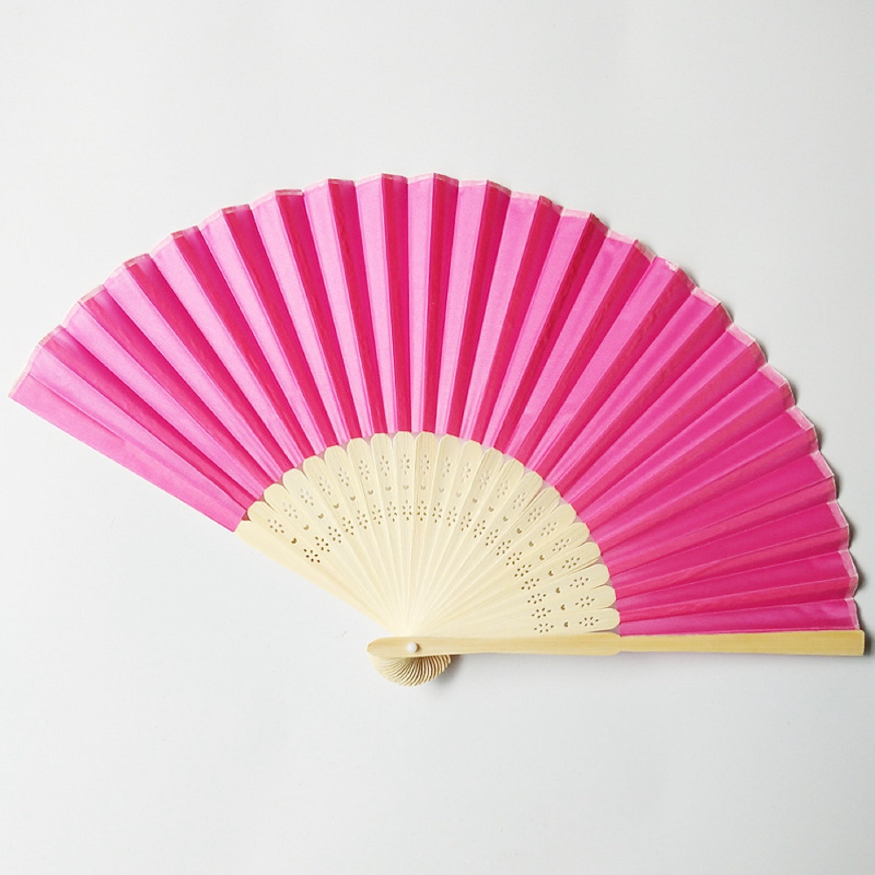 Full Color Folding Bamboo Paper Hand Fan 13