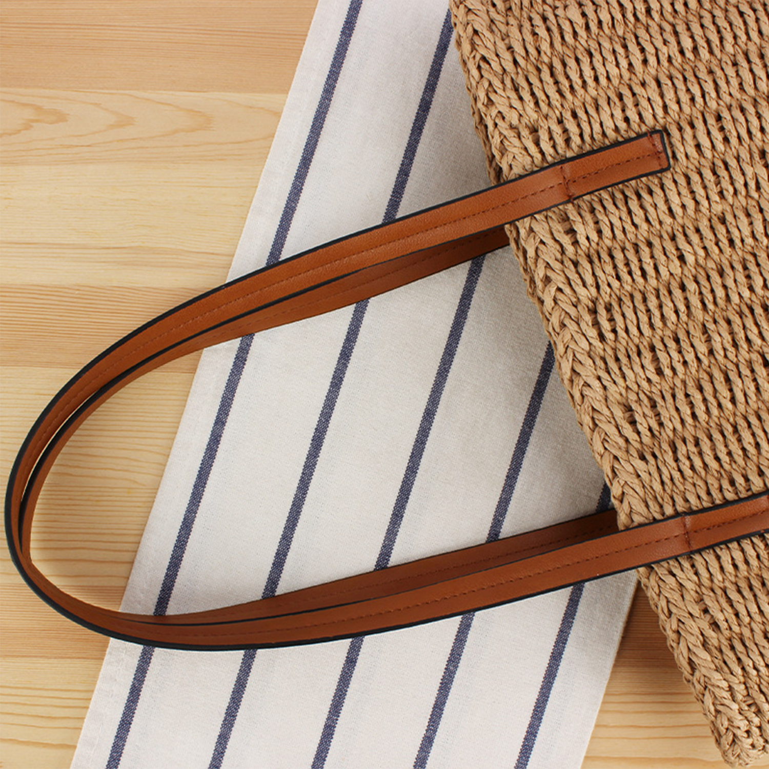 Women Large Capacity Woven Straw Tote Bag 5