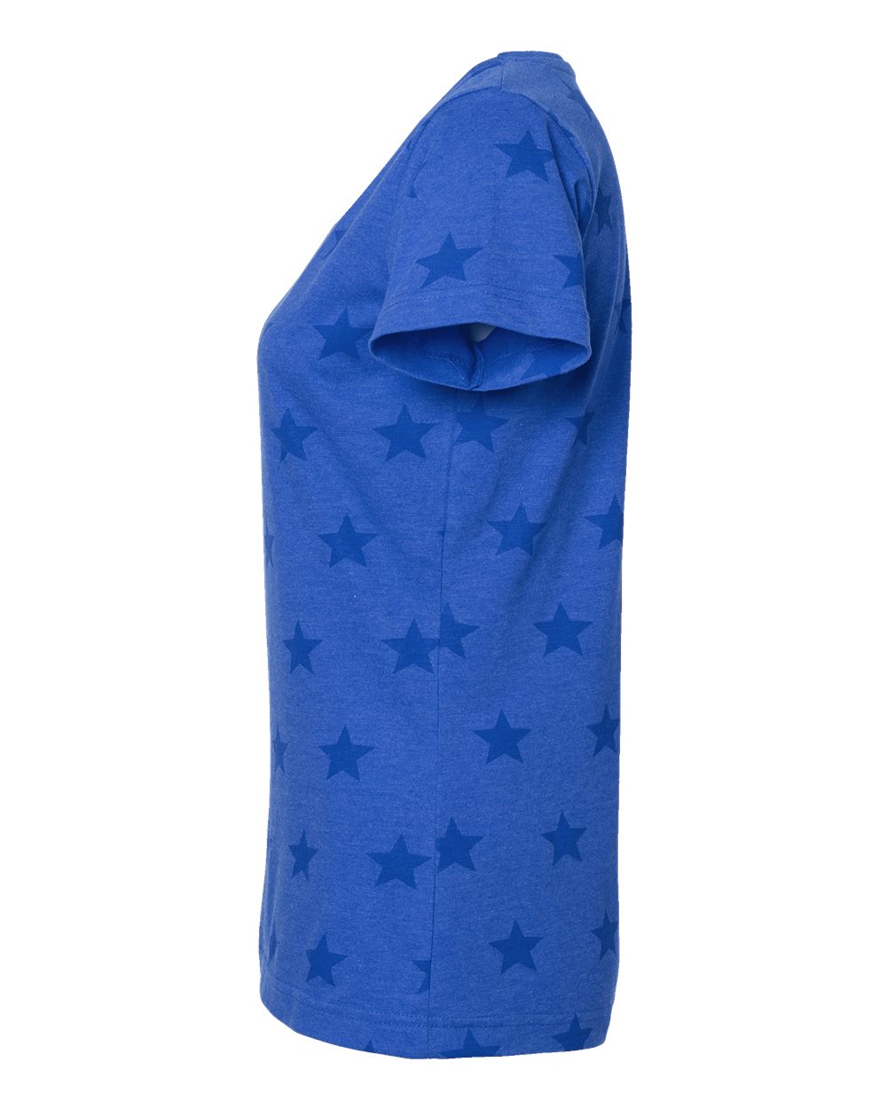 Women's Star Print Scoop Neck Tee - 3629 18